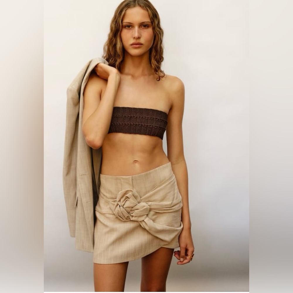 Zara limited edition skirt in tan